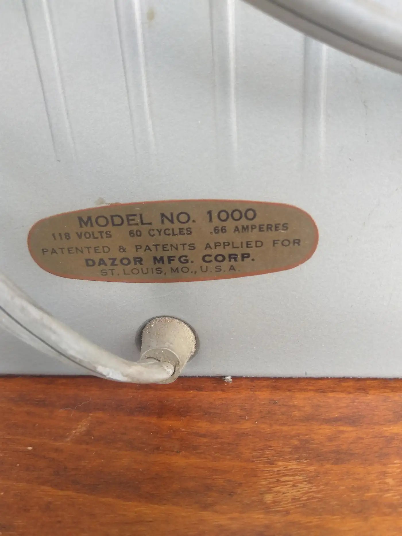 Vintage industrial lamp by Dazor Manufacturing