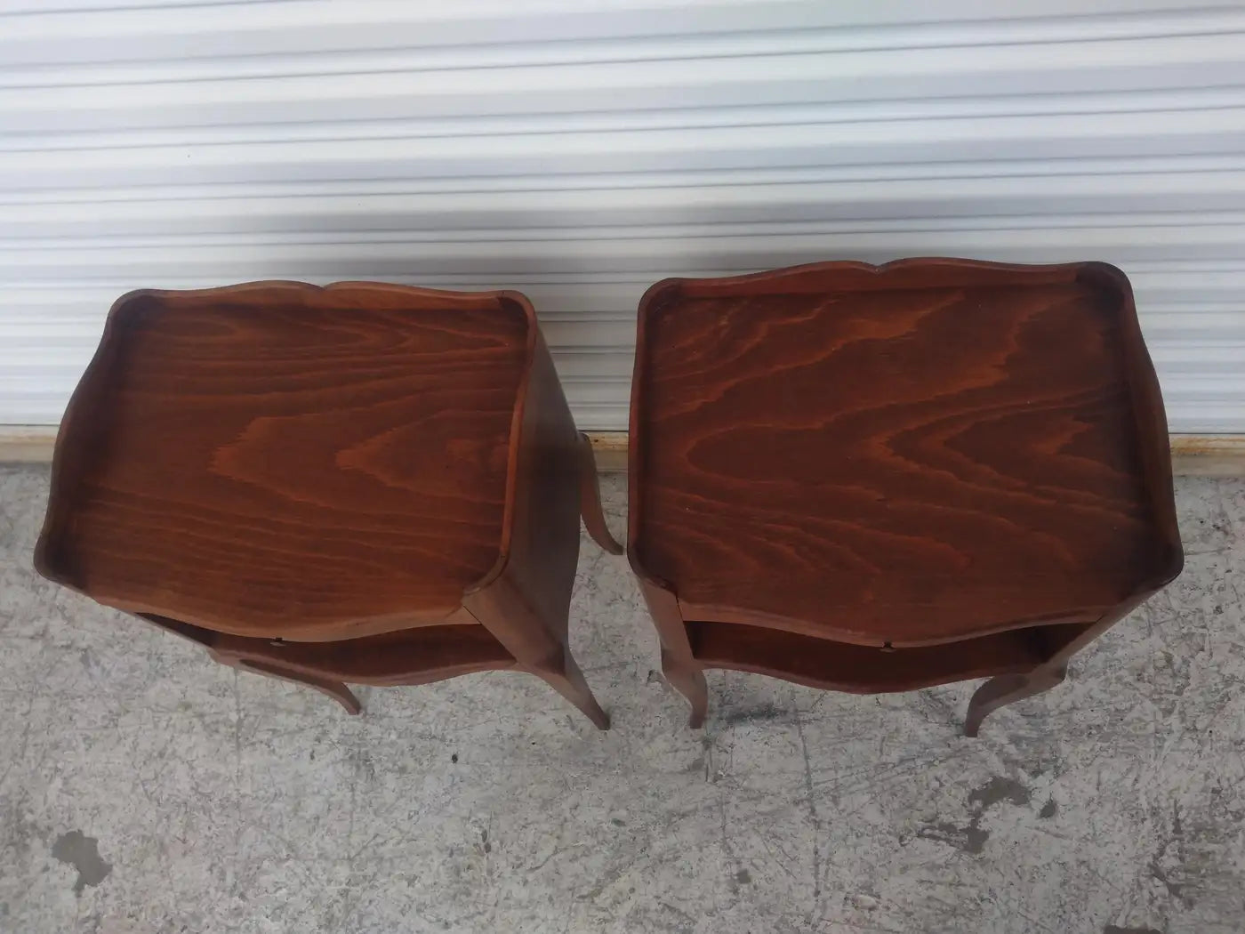 Classic vintage French Provincial nightstands with drawer