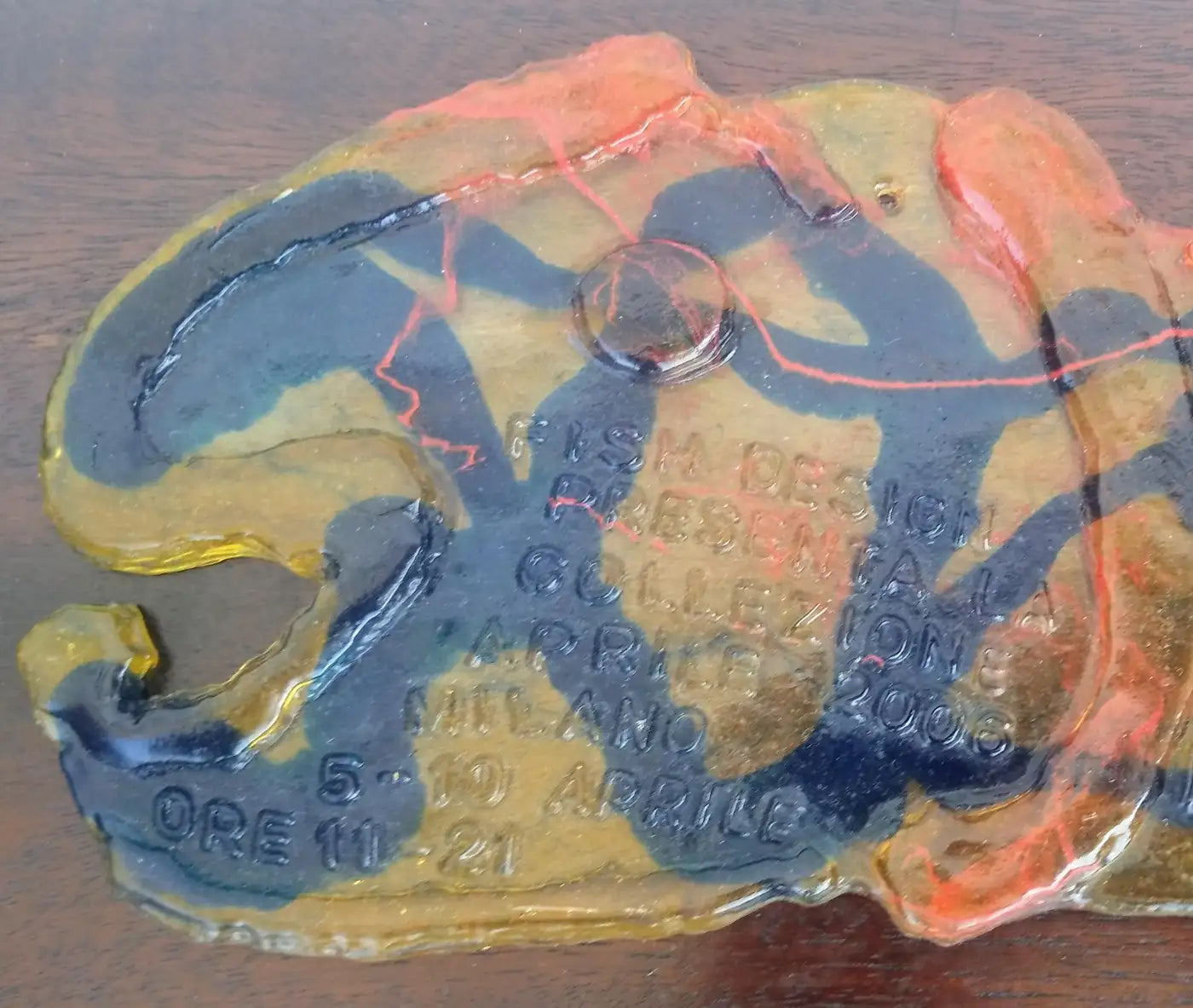 Collectible Gaetano Pesce exhibition invitation