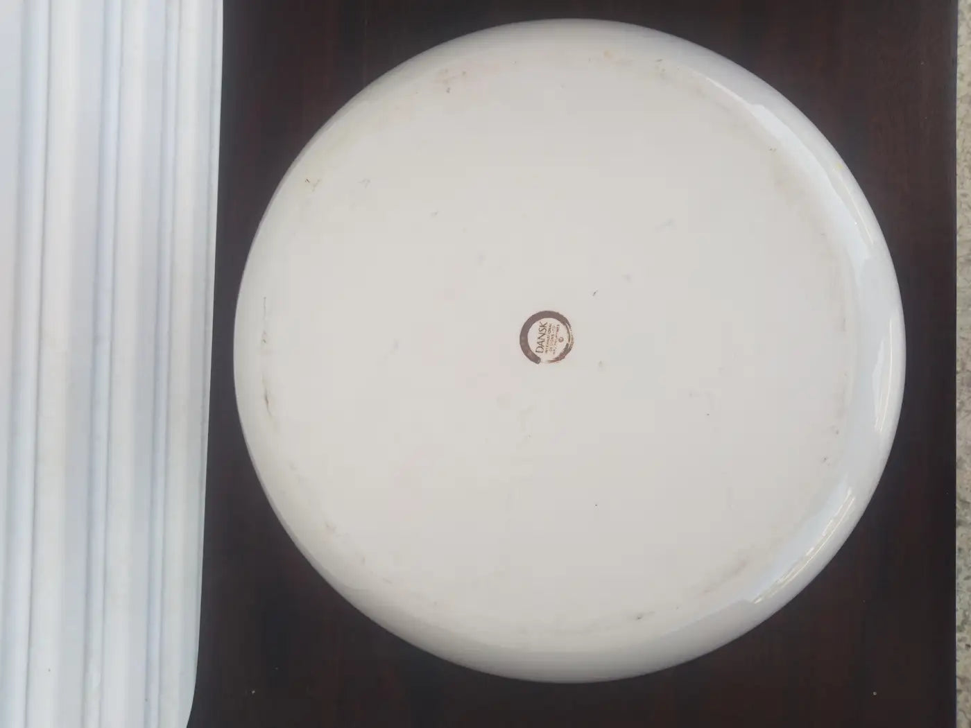 Handpainted blueberry serving platter by Dansk