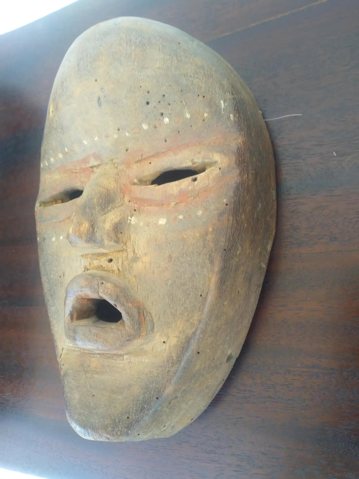 Traditional handcrafted Fang mask from Africa