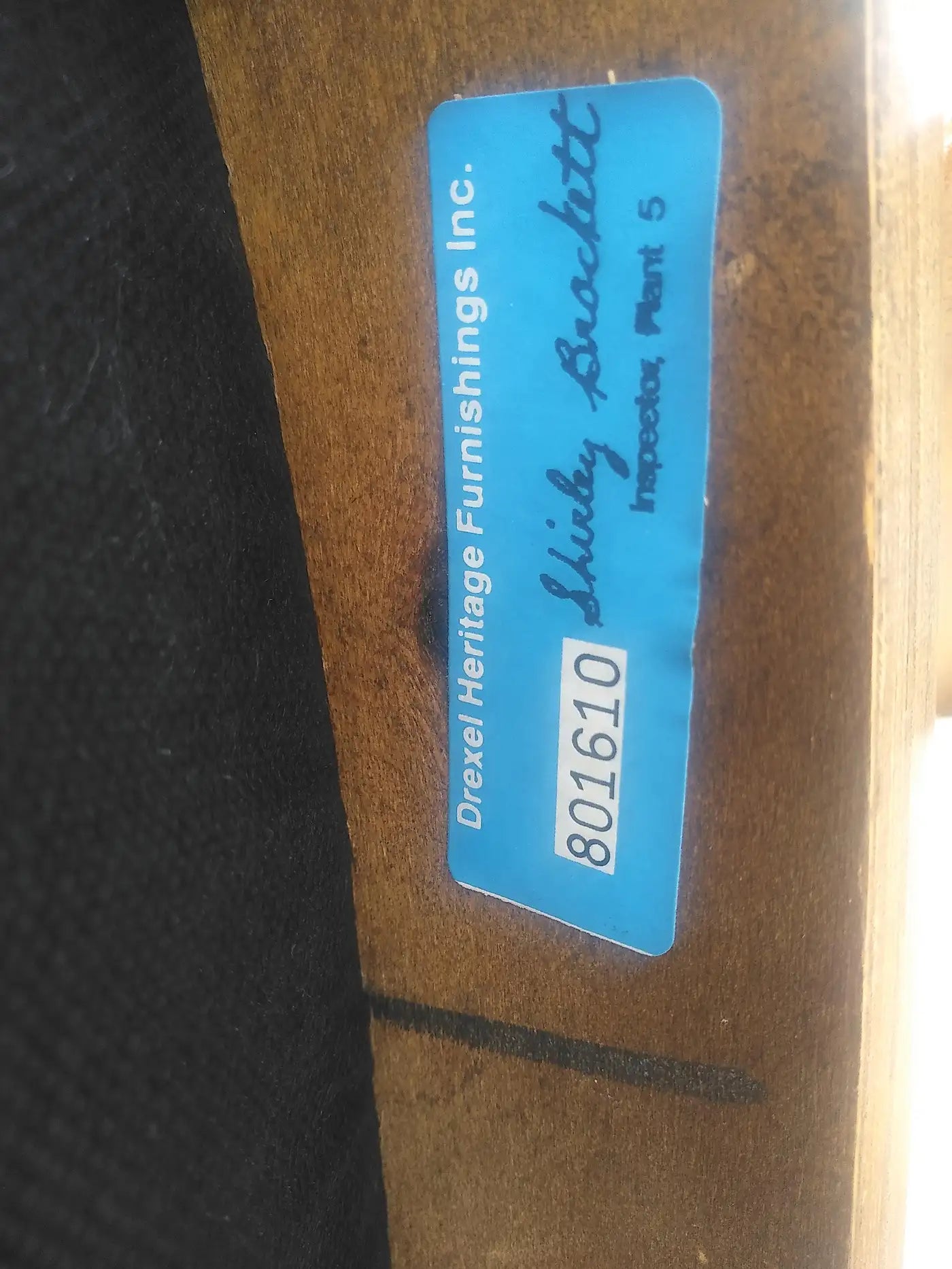 Set of 6 traditional cane back dining chairs by Drexel