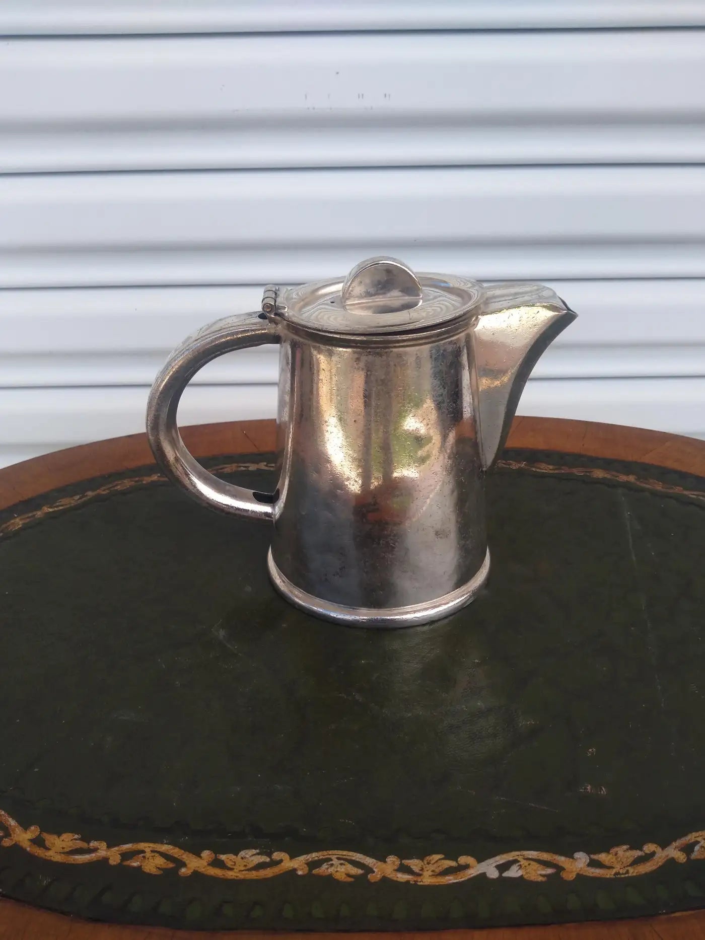 Vintage silver plate cream jug