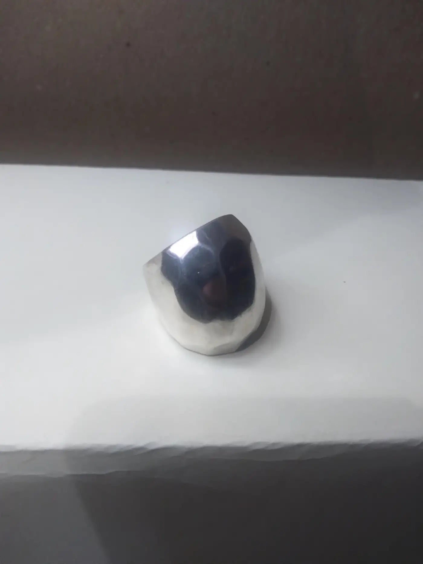 Sterling Silver Dome Shaped Ring size 6.5