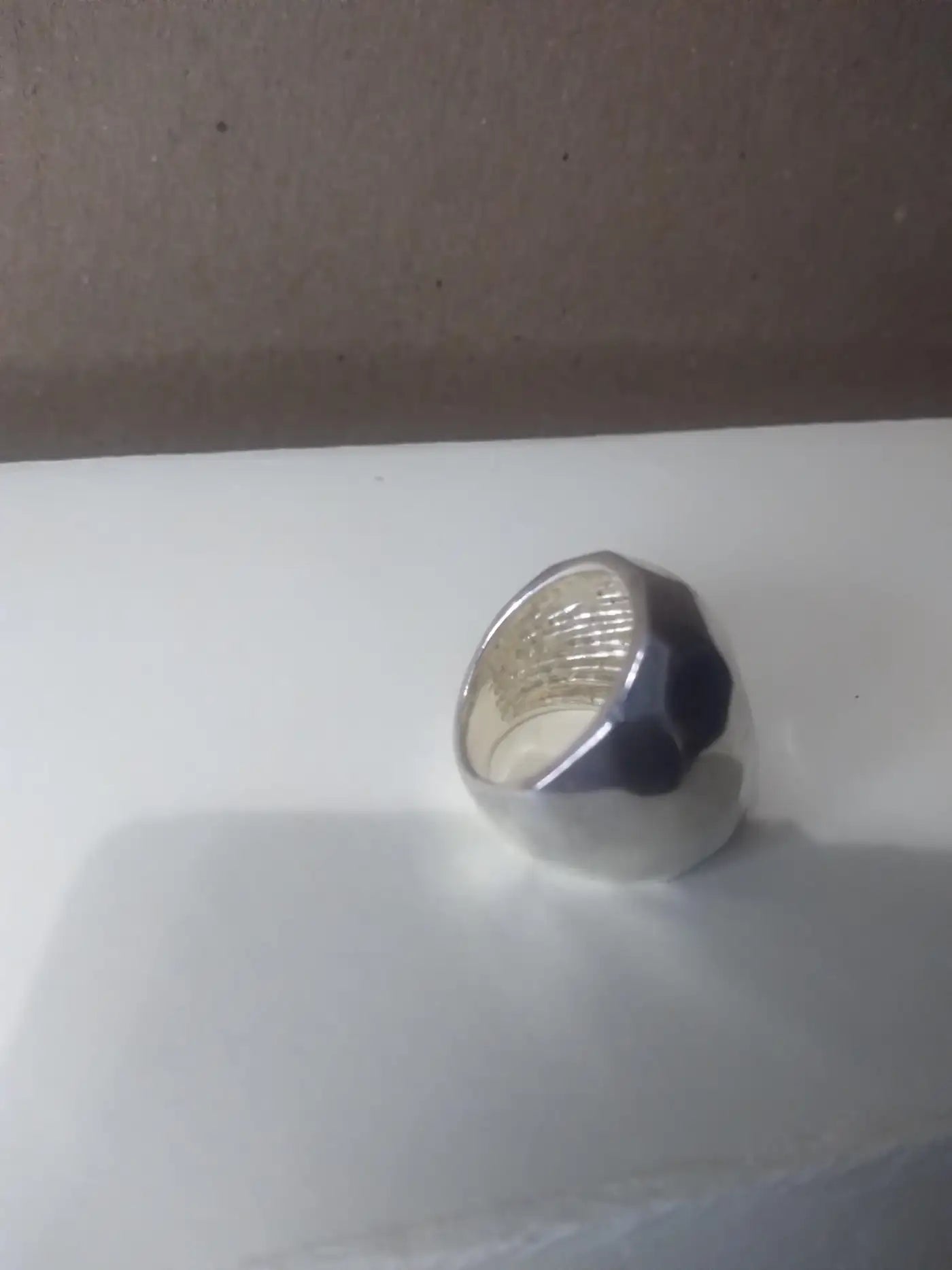 Sterling Silver Dome Shaped Ring size 6.5