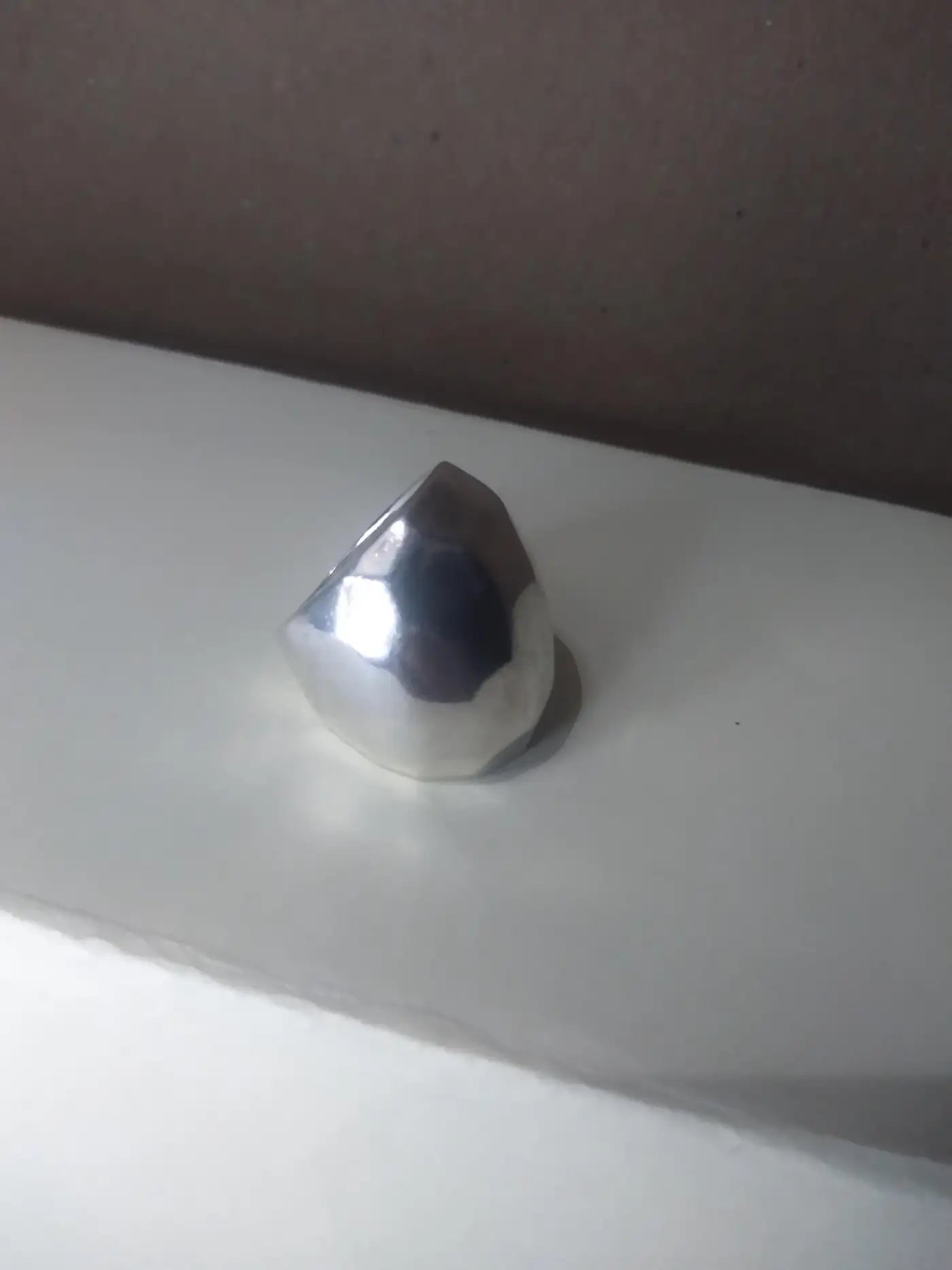 Sterling Silver Dome Shaped Ring size 6.5