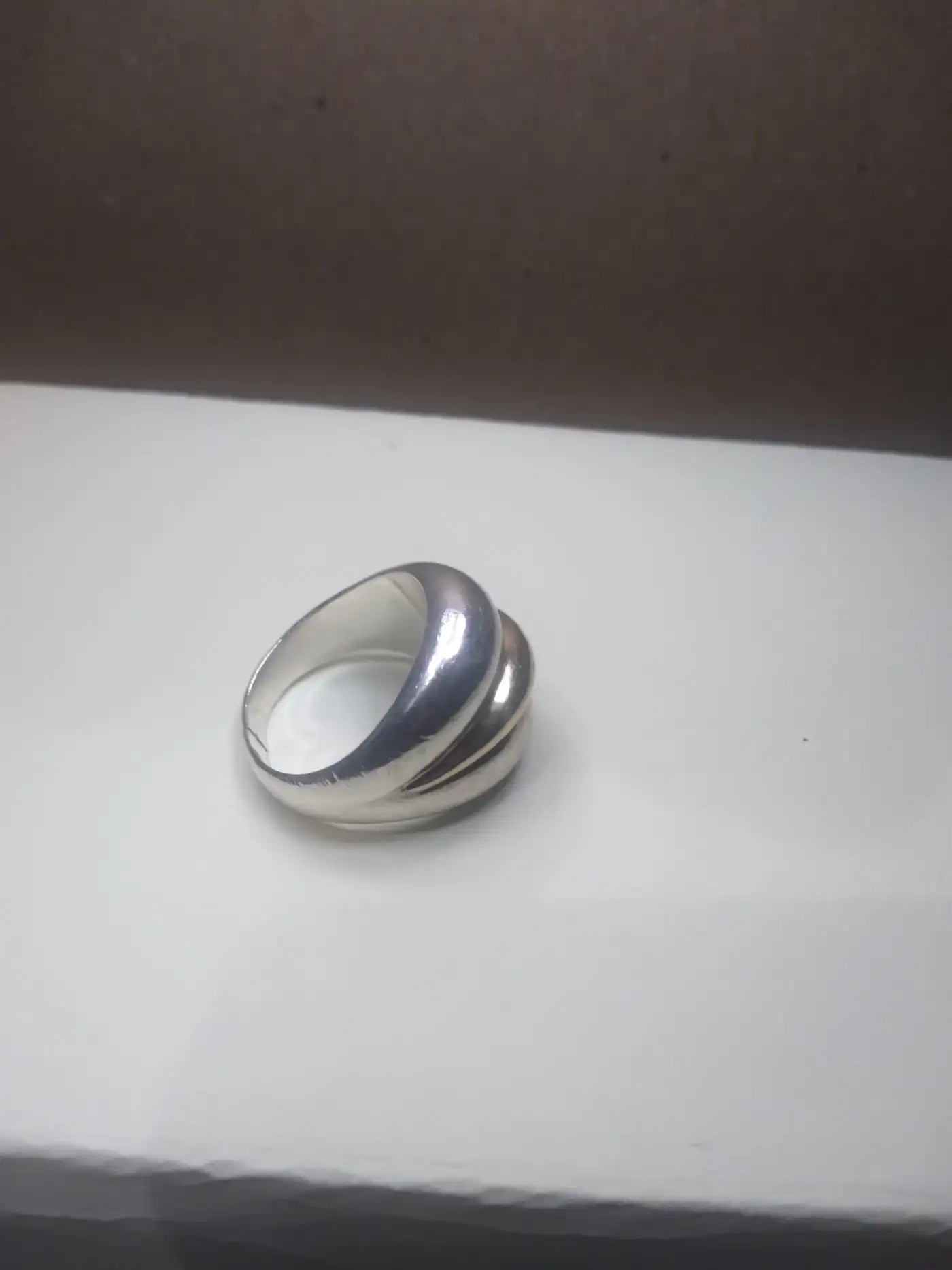 Size 8.5 gold and sterling silver ring