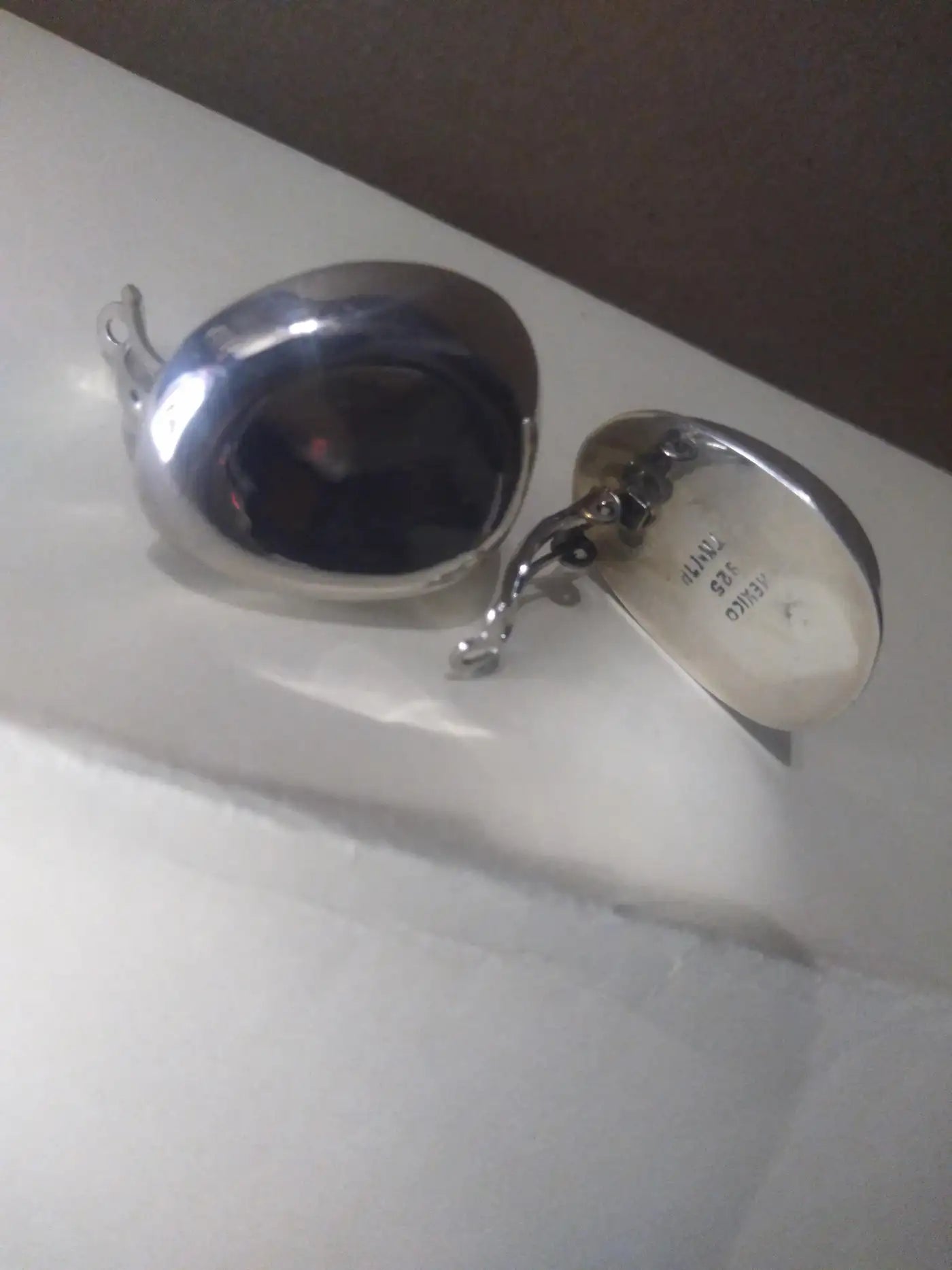 Vintage Taxco-style .925 silver earrings