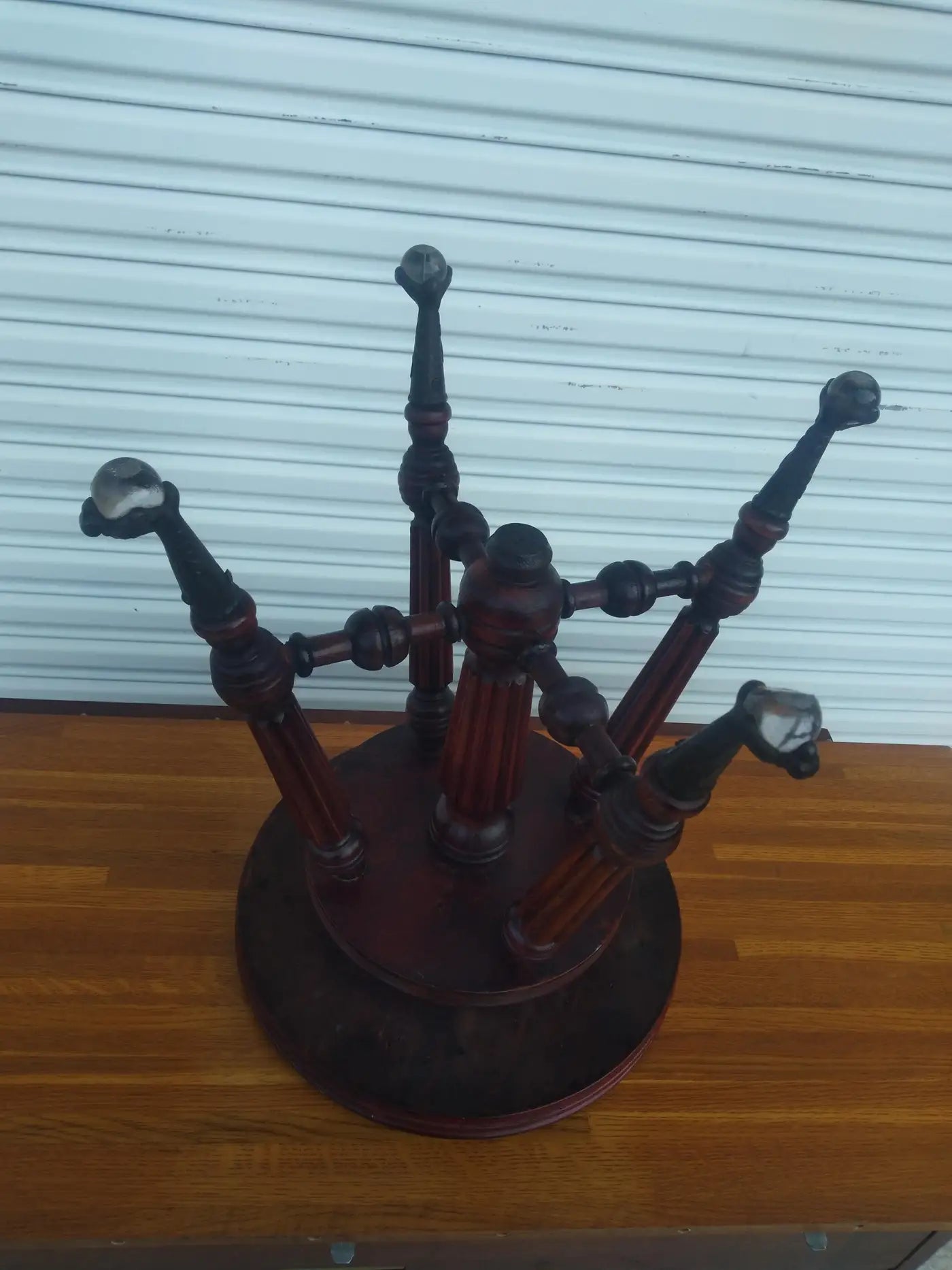 19th century claw foot piano bench