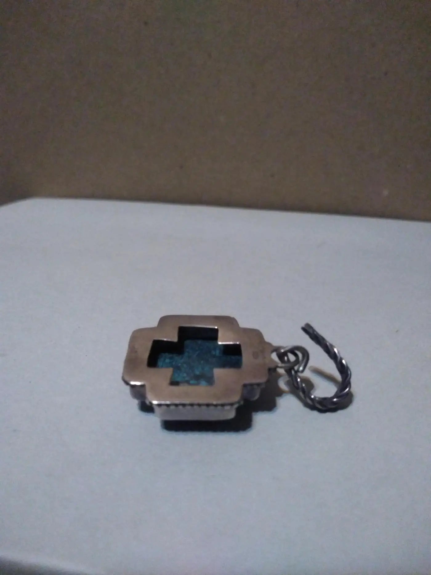 Handmade Barse turquoise pendant