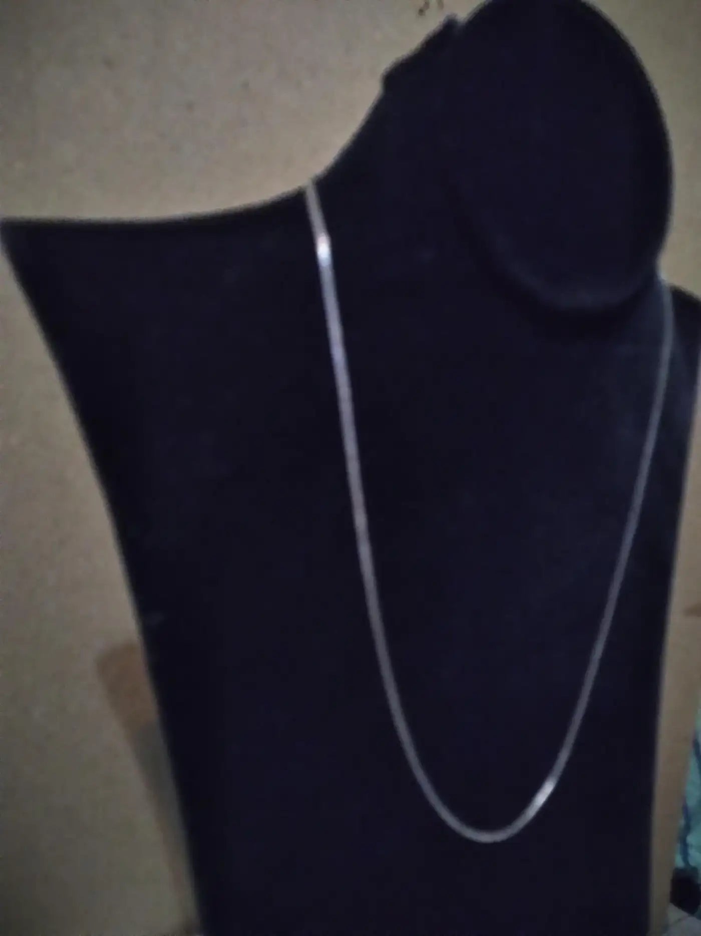 20" serpentine silver necklace for layering