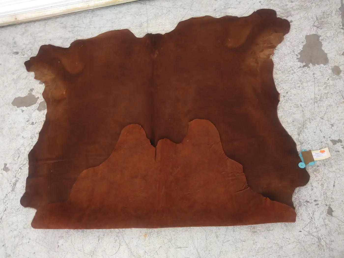 Houston Rodeo brown cowhide for home accent