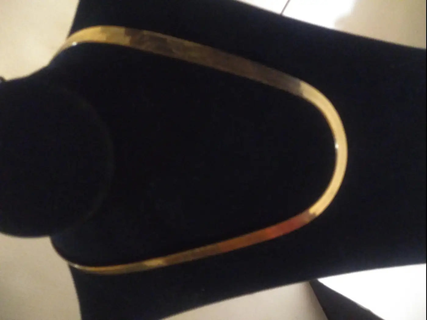 18-inch gold over sterling silver herringbone chain