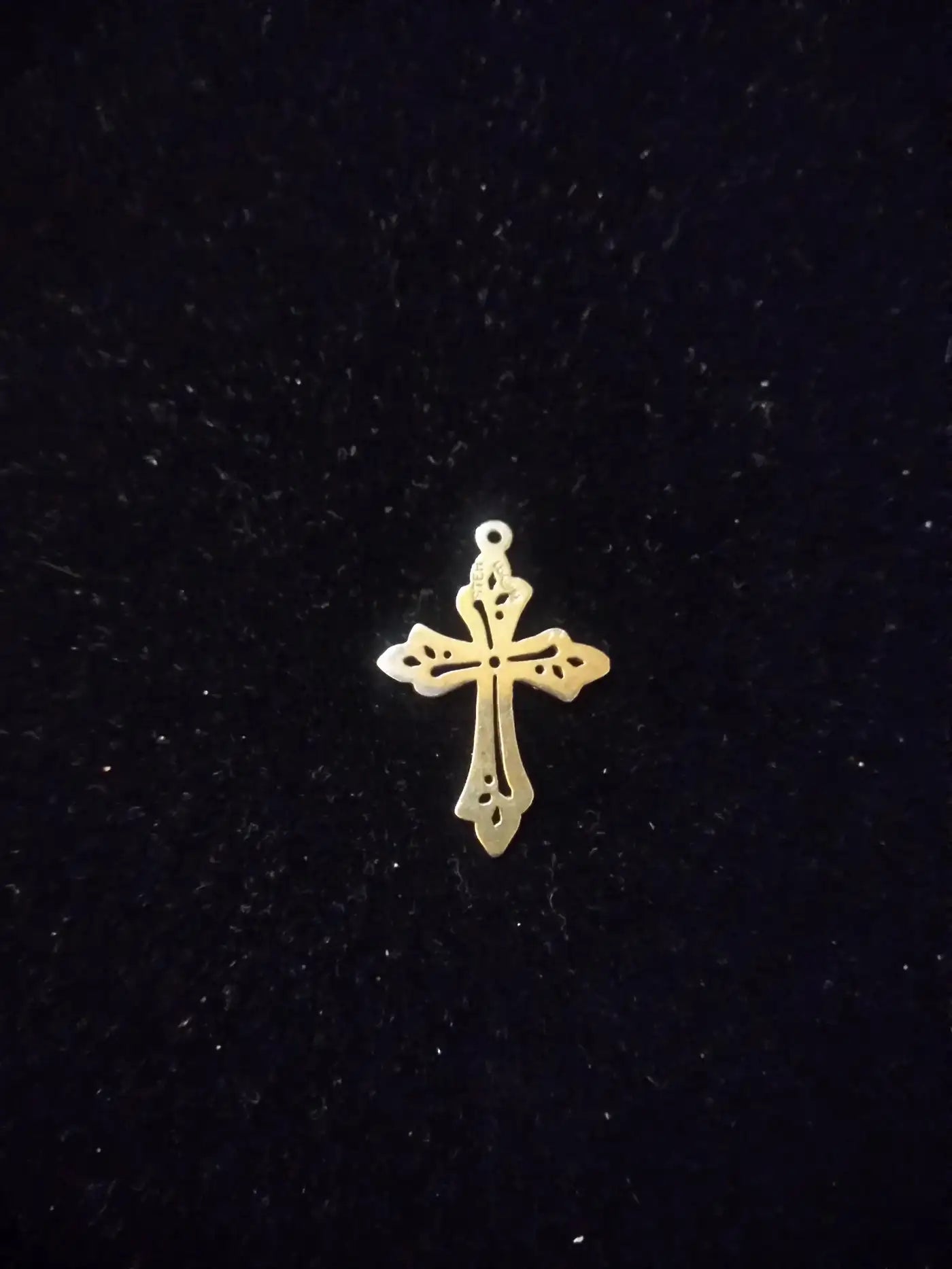 James Avery handcrafted silver cross charm