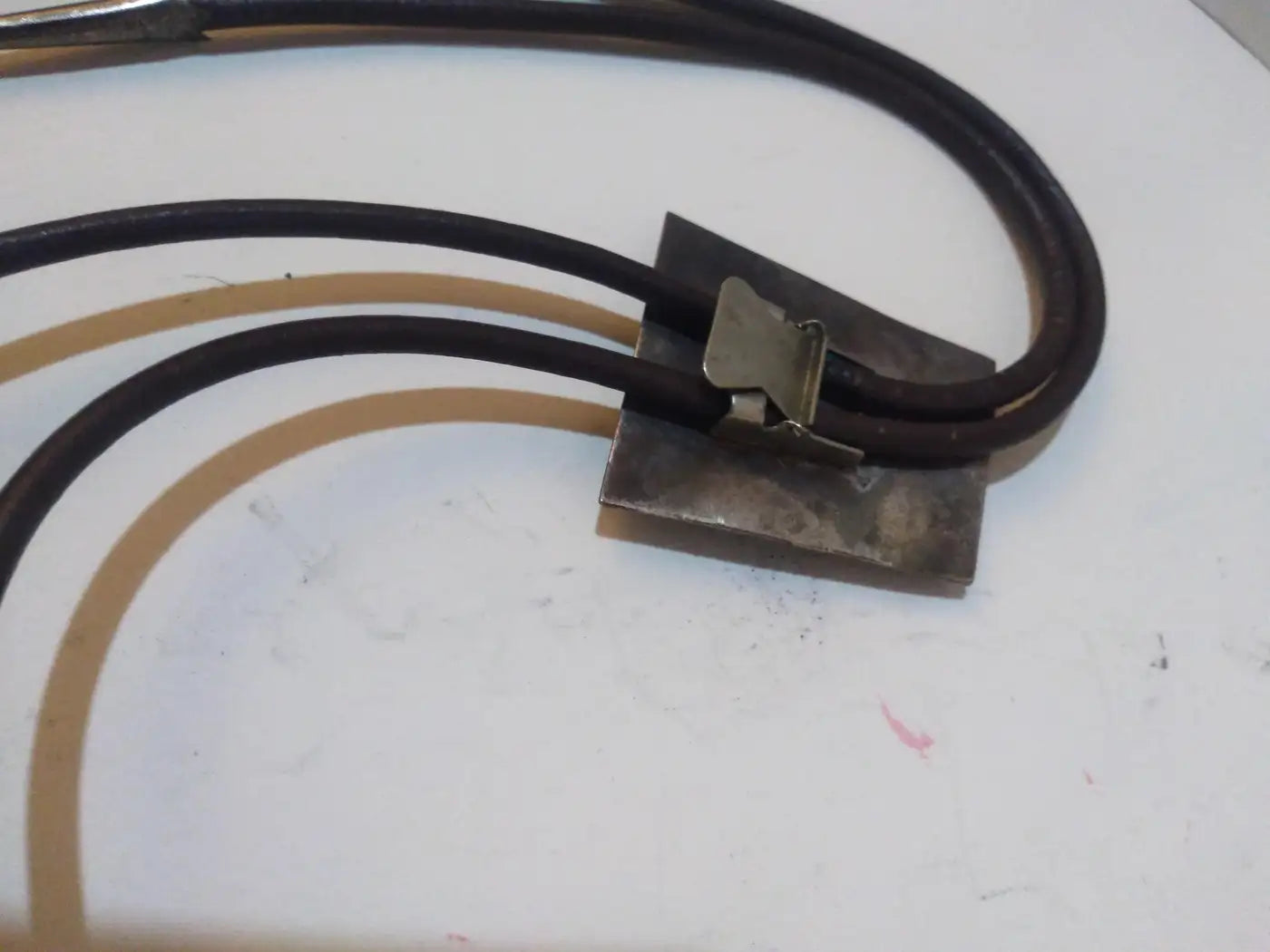 Cowboy bolo tie with sterling silver and turquoise