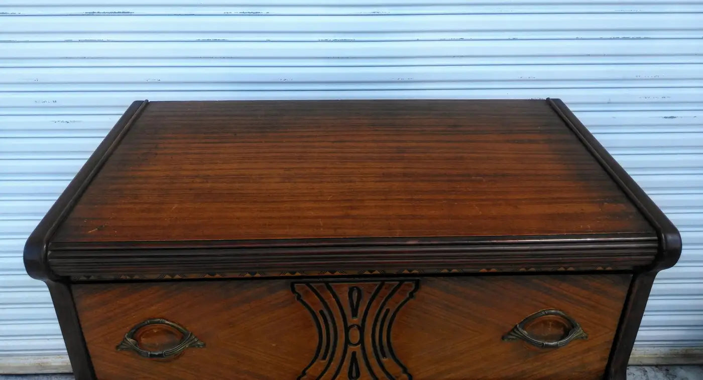 Classic Art Deco dresser with sleek waterfall front