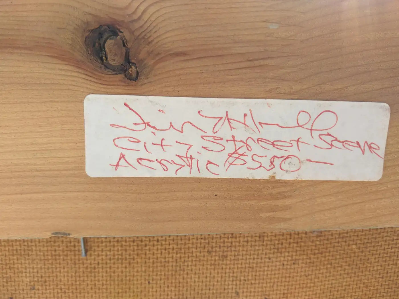 Framed original city scene painting by Jim Hill