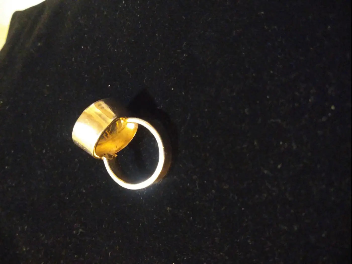 Rutilated quartz gemstone ring in sterling silver