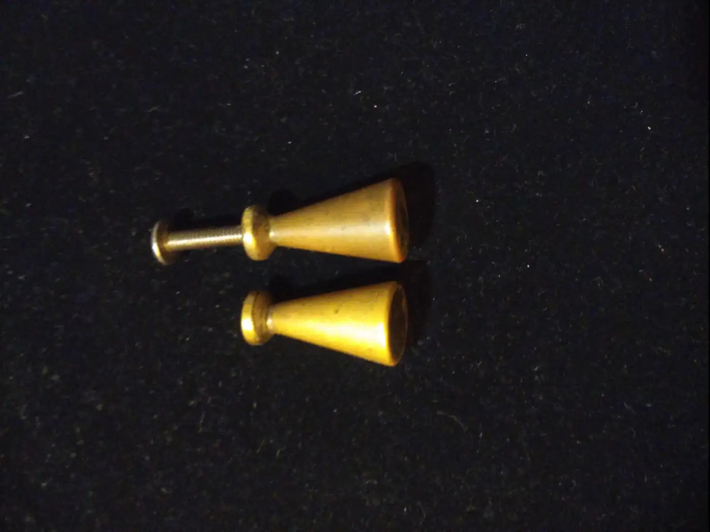 Brass hardware pulls for MCM restoration