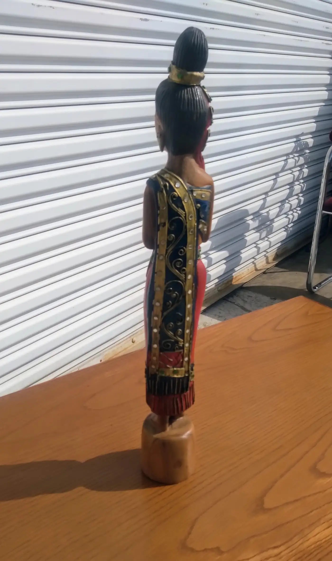 Exotic Thai cultural figurine in wood