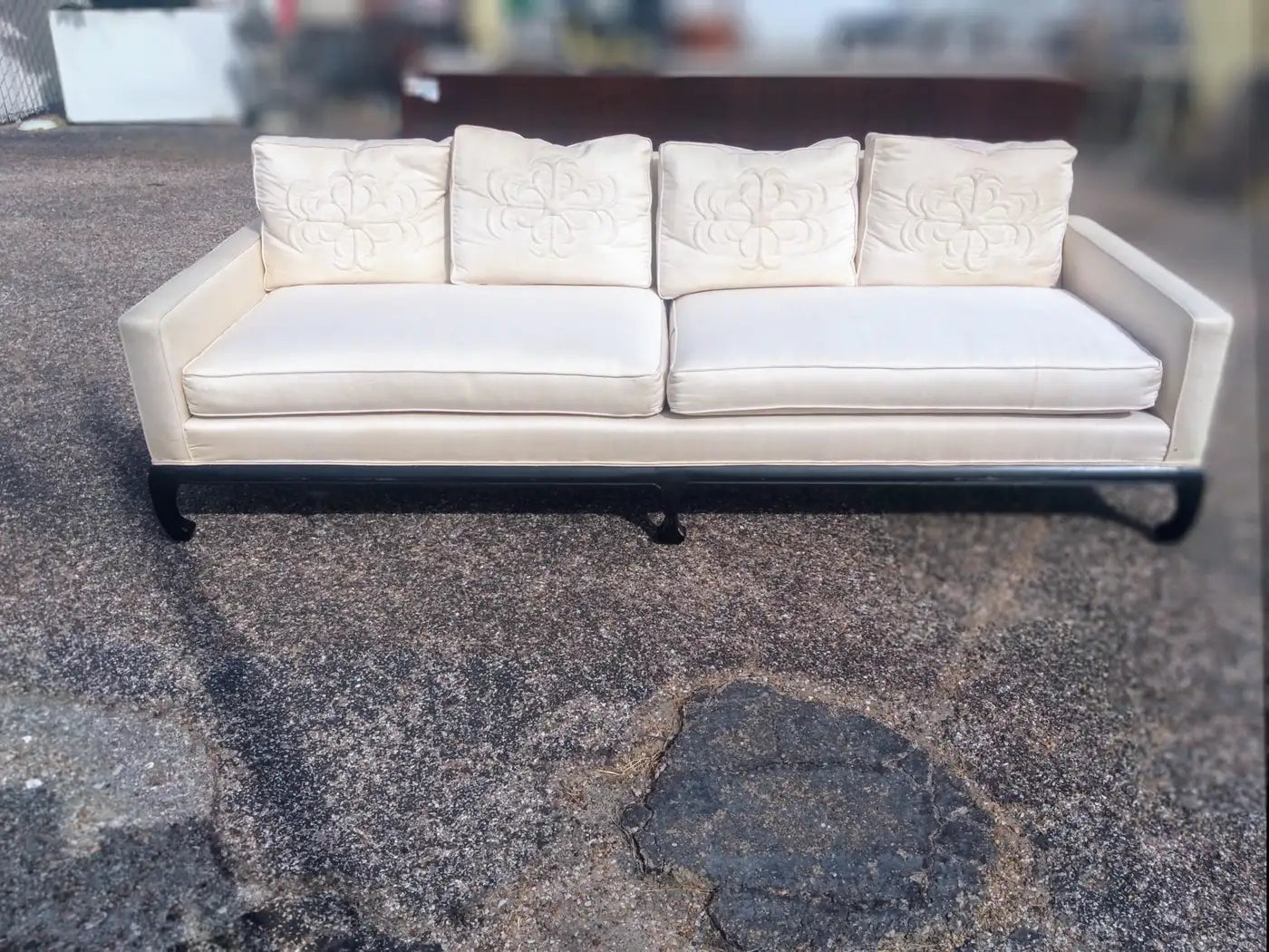 Contemporary sofa with Asian design elements by Century Furniture