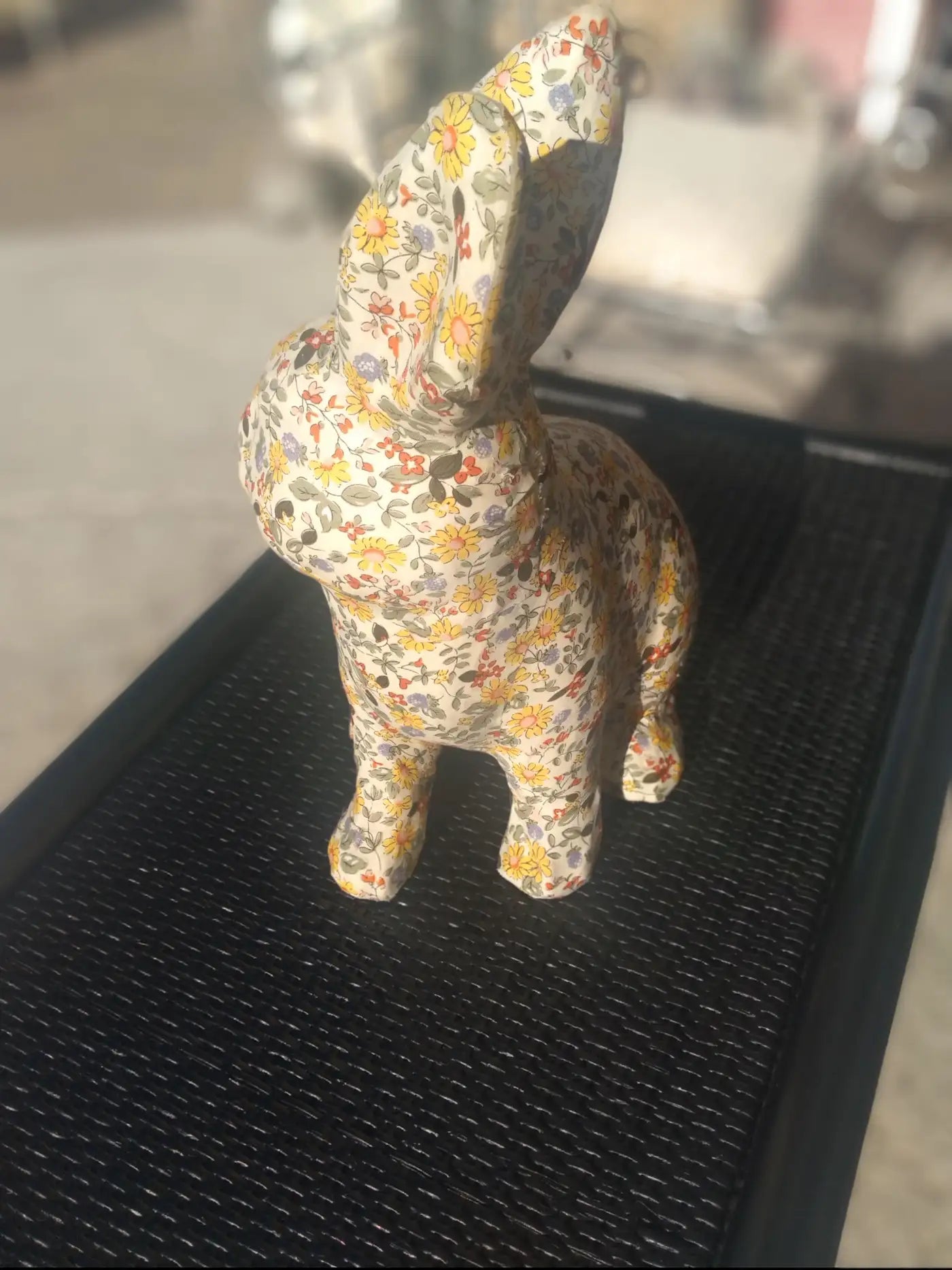 Decorative bunny made of fabric material
