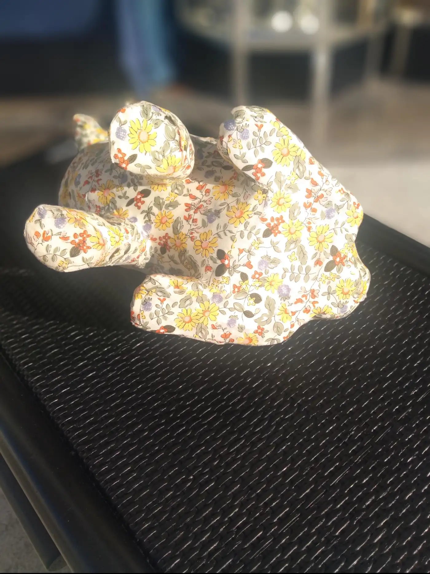 Fabric art animal sculpture rabbit design