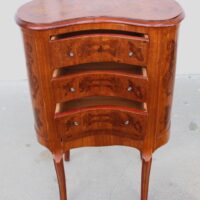 Early 20th Century French Louis XVI Style Kidney Shaped Nightstand