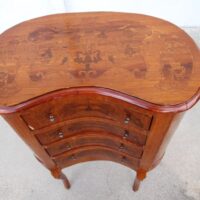 Early 20th Century French Louis XVI Style Kidney Shaped Nightstand