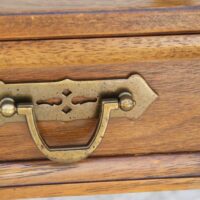 Expandable vintage bar cart with multiple shelves