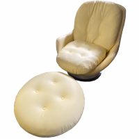 Set of Vintage Milo Baughman Thayer Coggin Lounge Chair and Ottoman