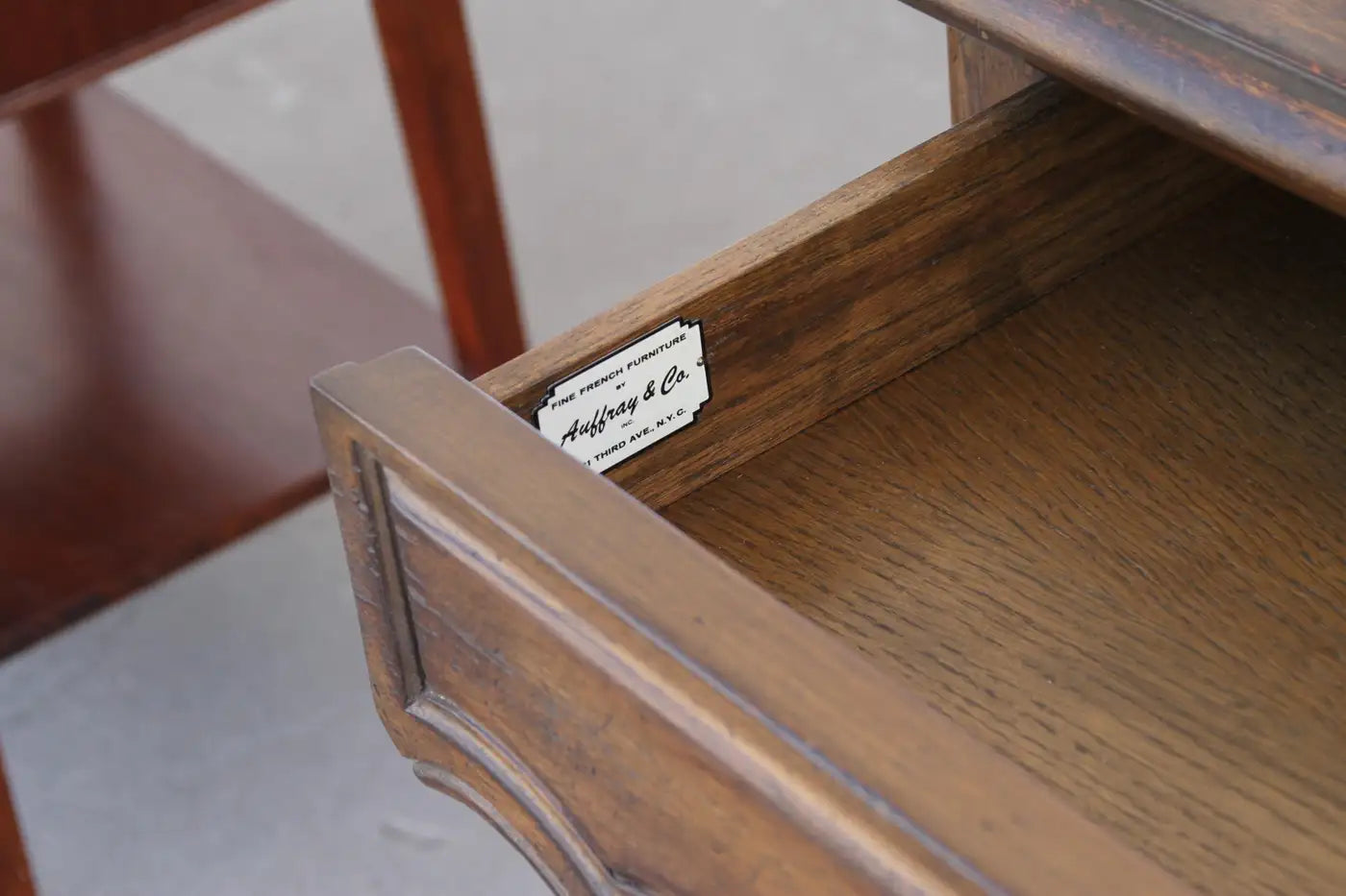 Baroque revival table with ornate legs