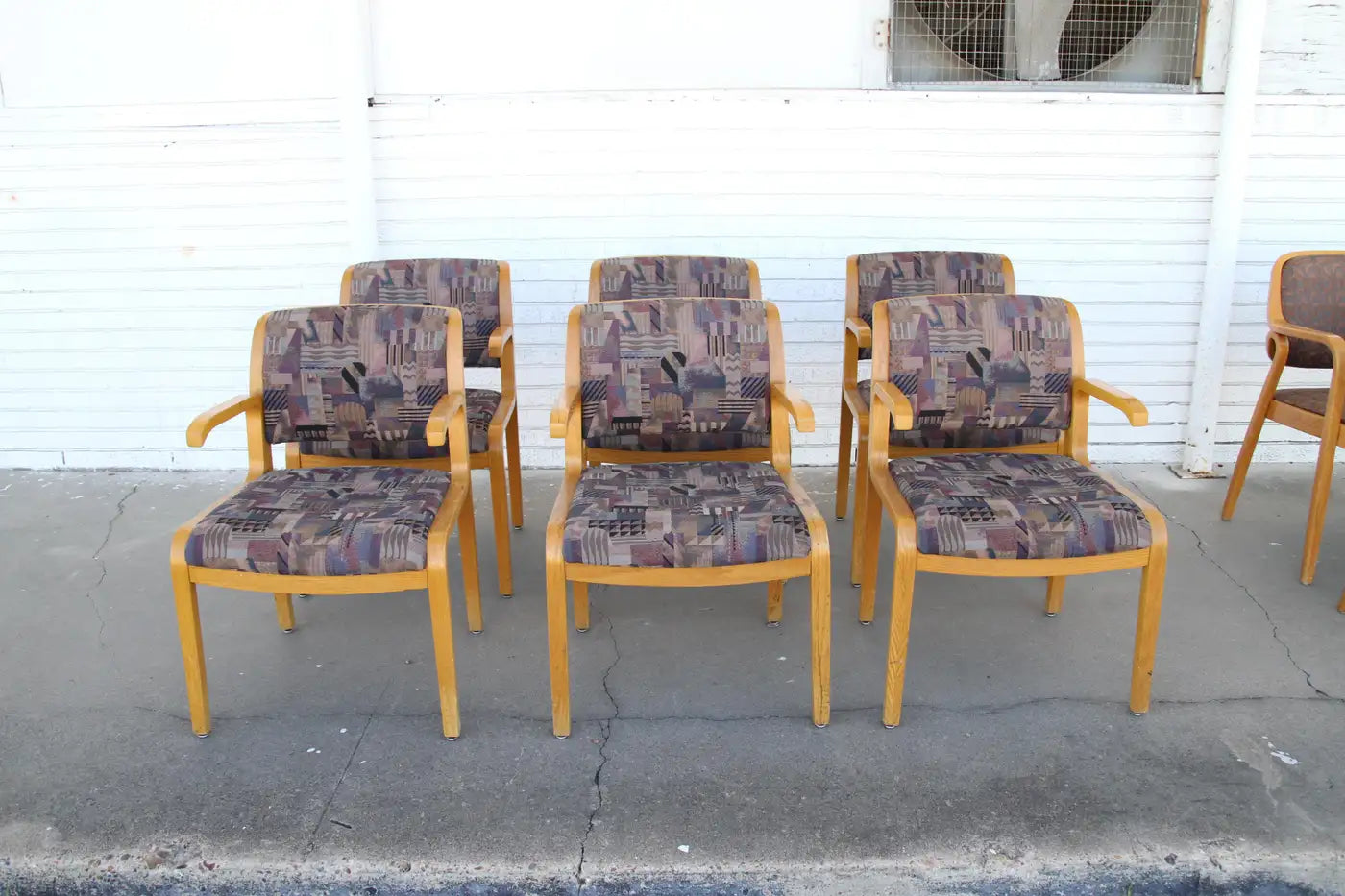 Retro mid century wooden dining chair