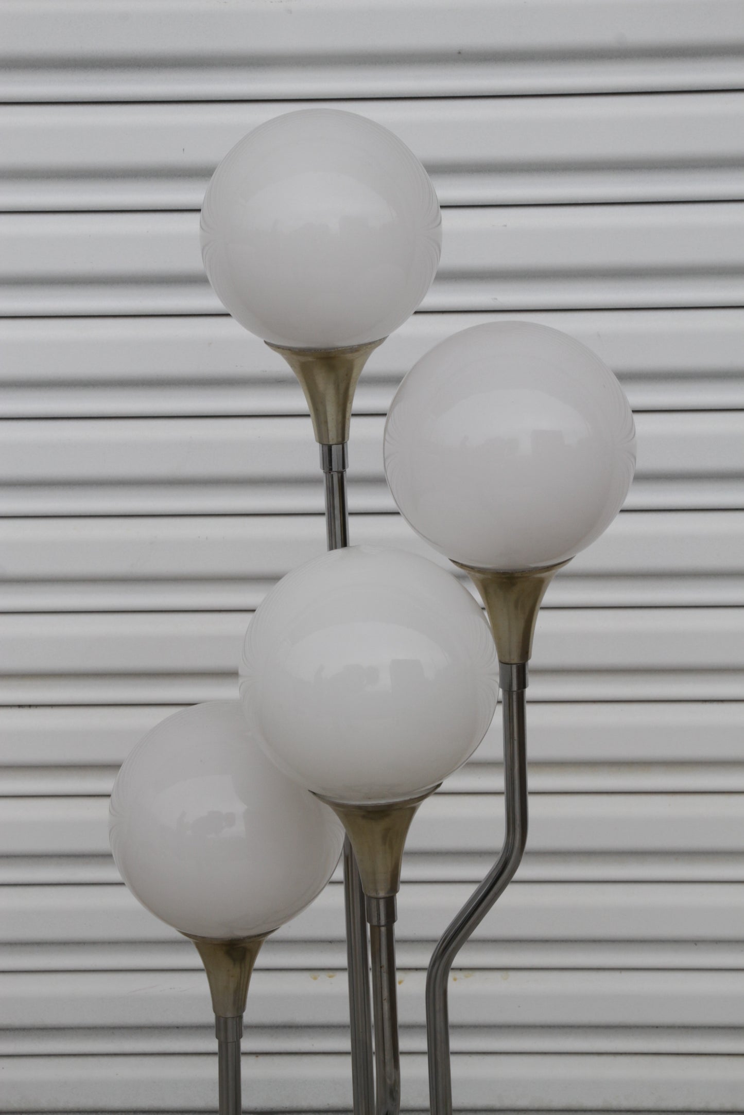 Mid-Century Modern Cascading Multi-Bulb Chrome Floor Lamp