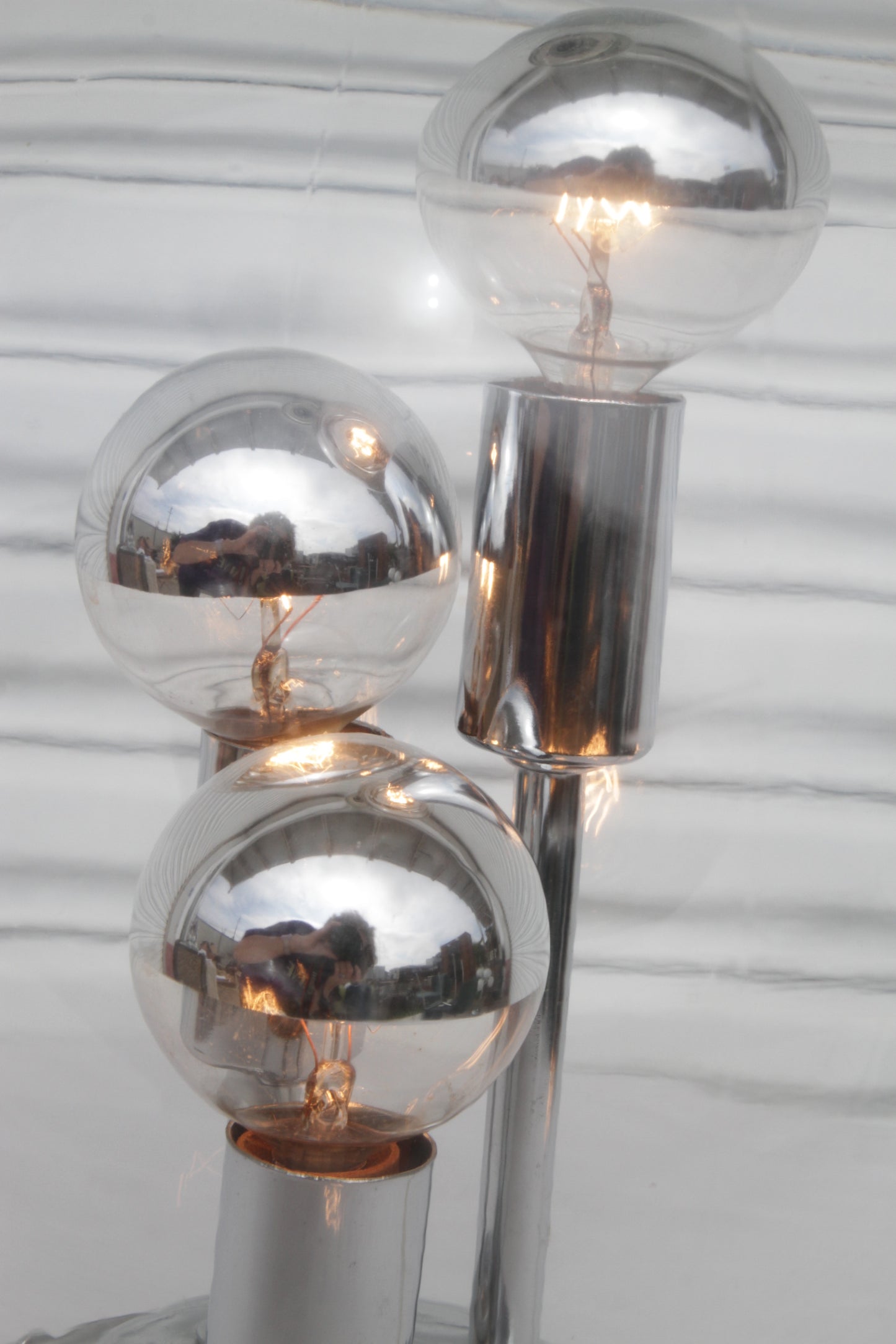Large "Clear Ball" Glass Table Desktop Light