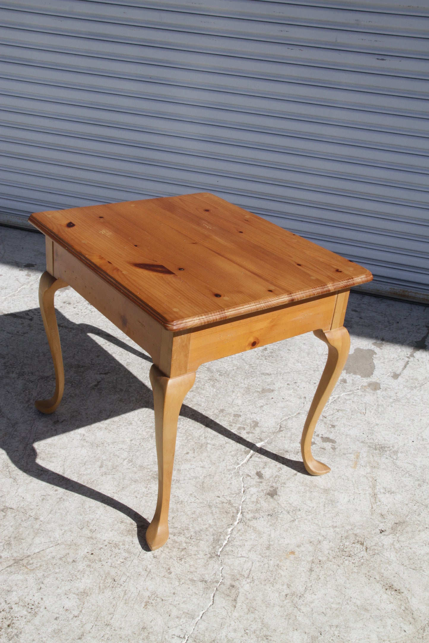 Metro Retro Furniture vintage wood side table for outdoors