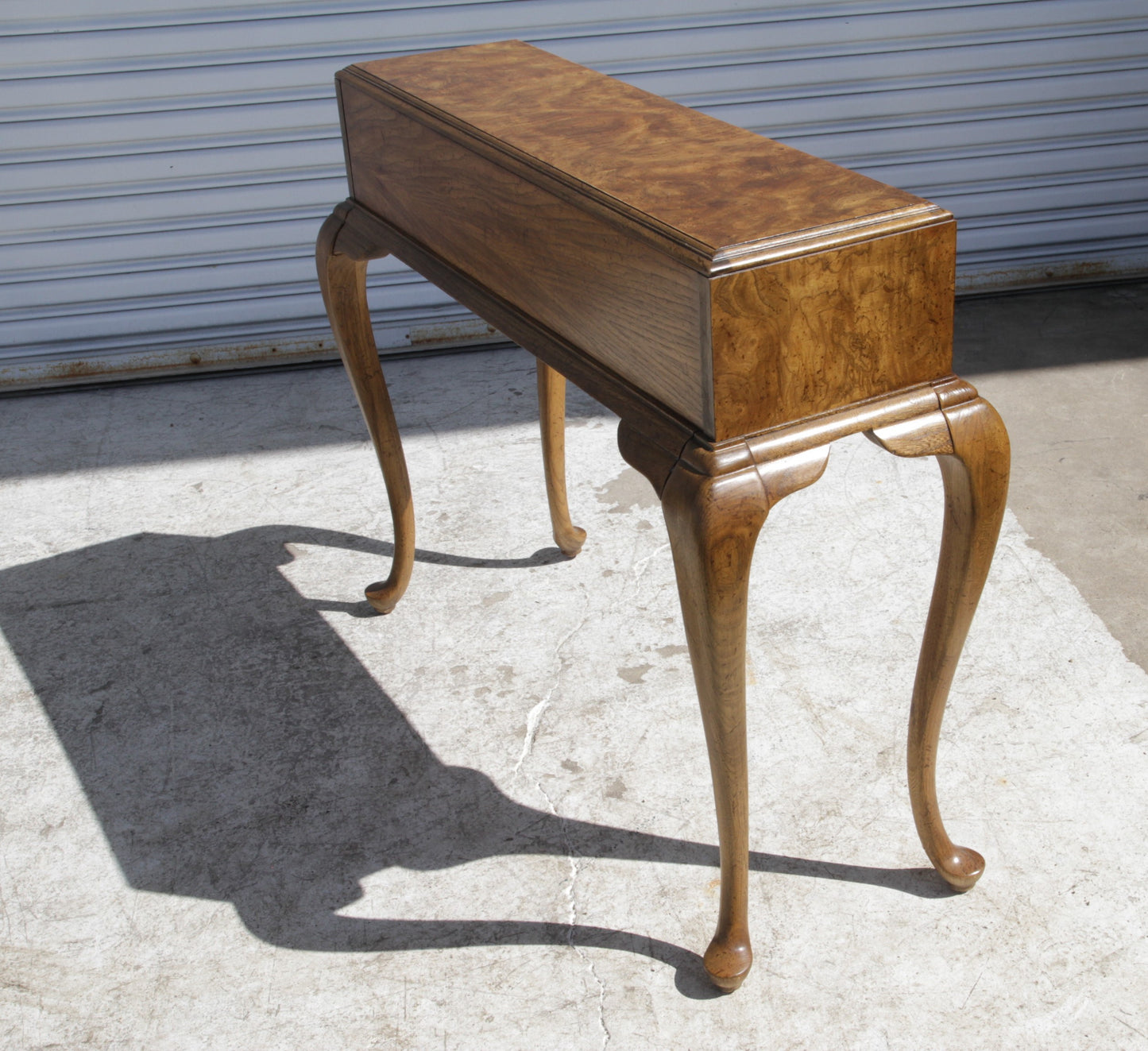 1970s American Of Martinsville Burl Ming Style Side Table