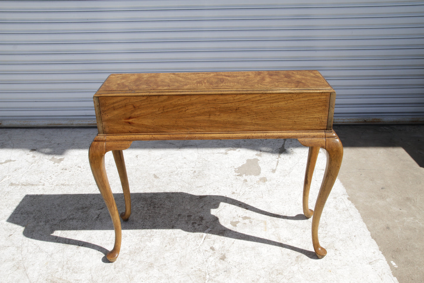 1970s American Of Martinsville Burl Ming Style Side Table