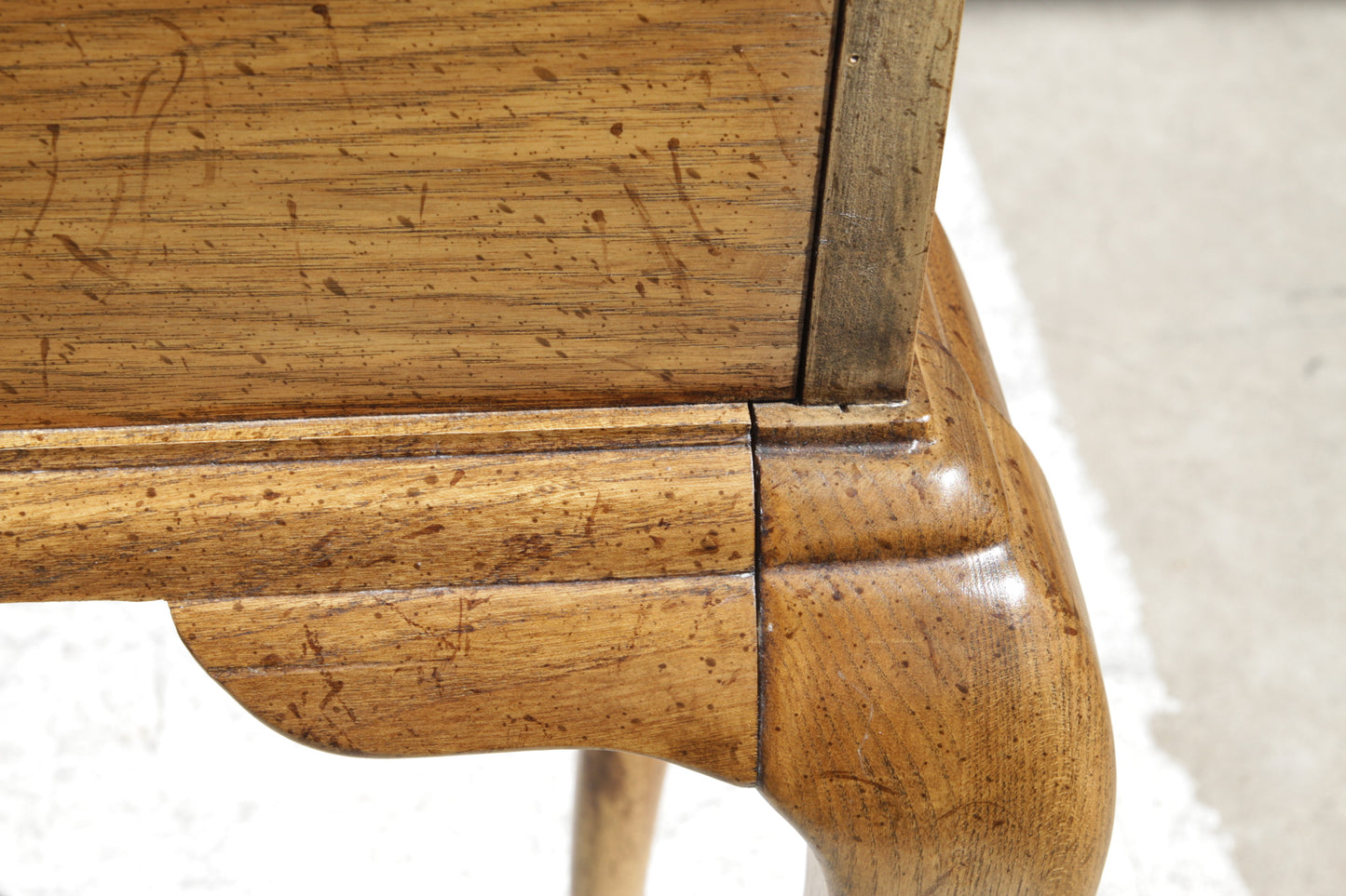 1970s American Of Martinsville Burl Ming Style Side Table