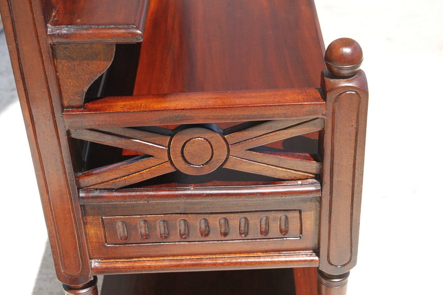 Vintage Mahogany Console Table Hall Table Cheveret Desk With Mirror