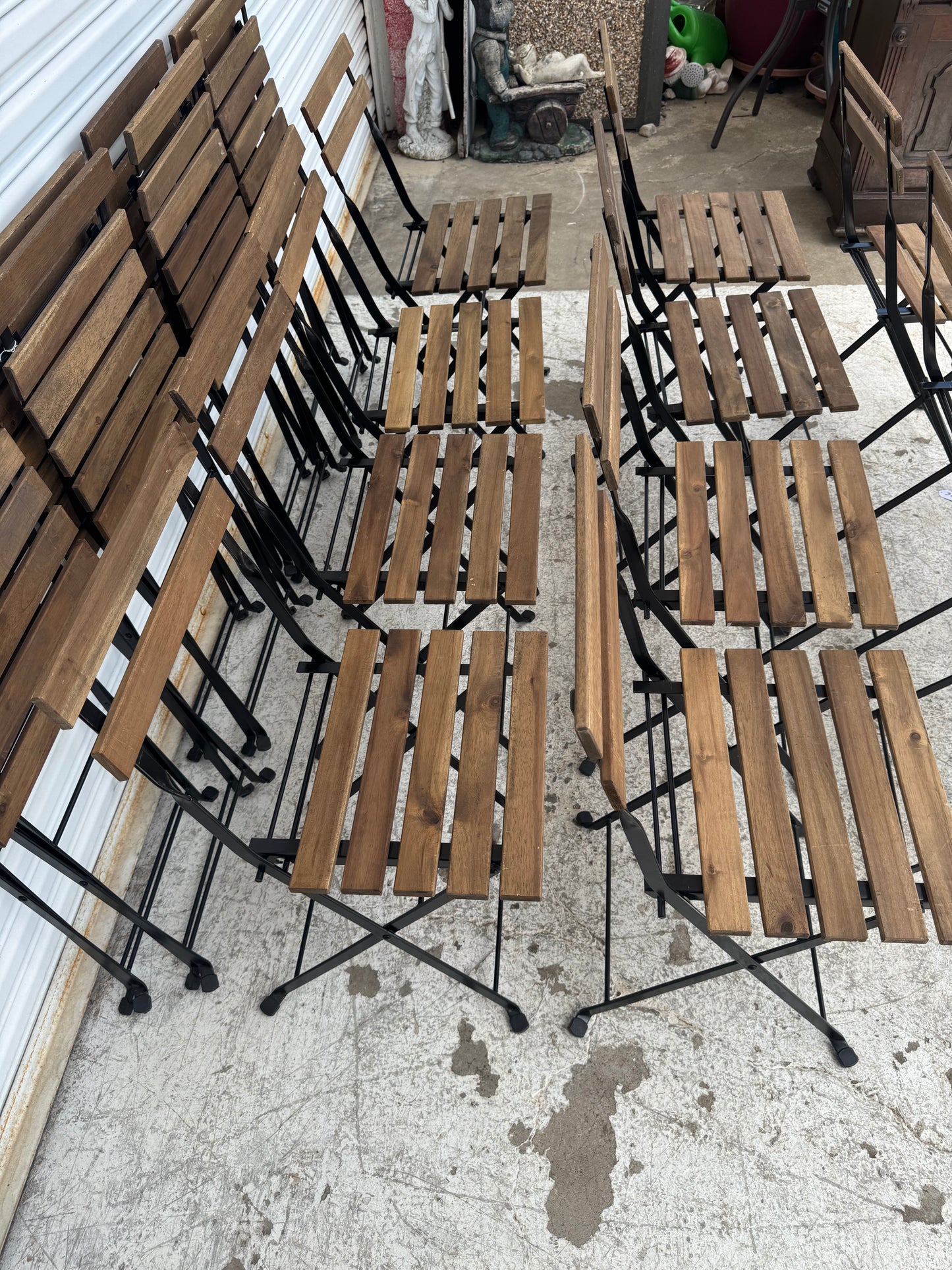 Set of 25 Folding Bistro Chairs