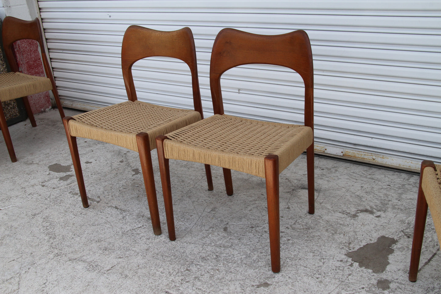Mid-century Scandinavian teak dining set