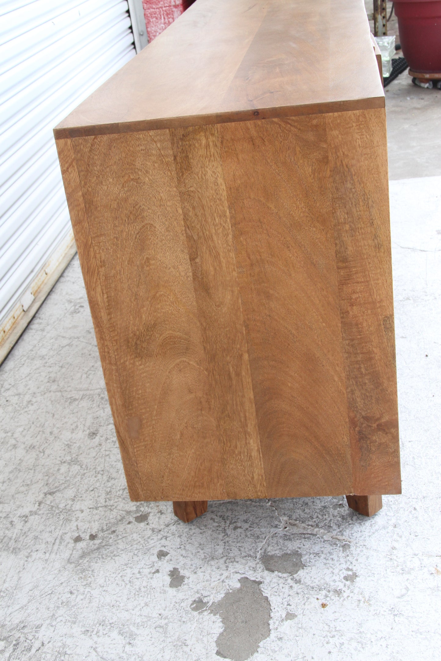 Brutalist Style Four Door Credenza