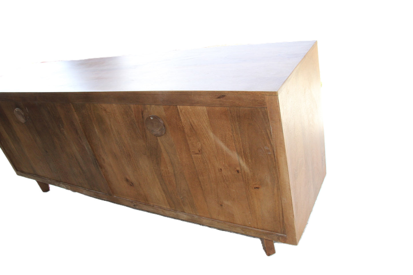 Brutalist Style Four Door Credenza