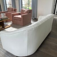 Ward Bennett Tufted Leather Sofa