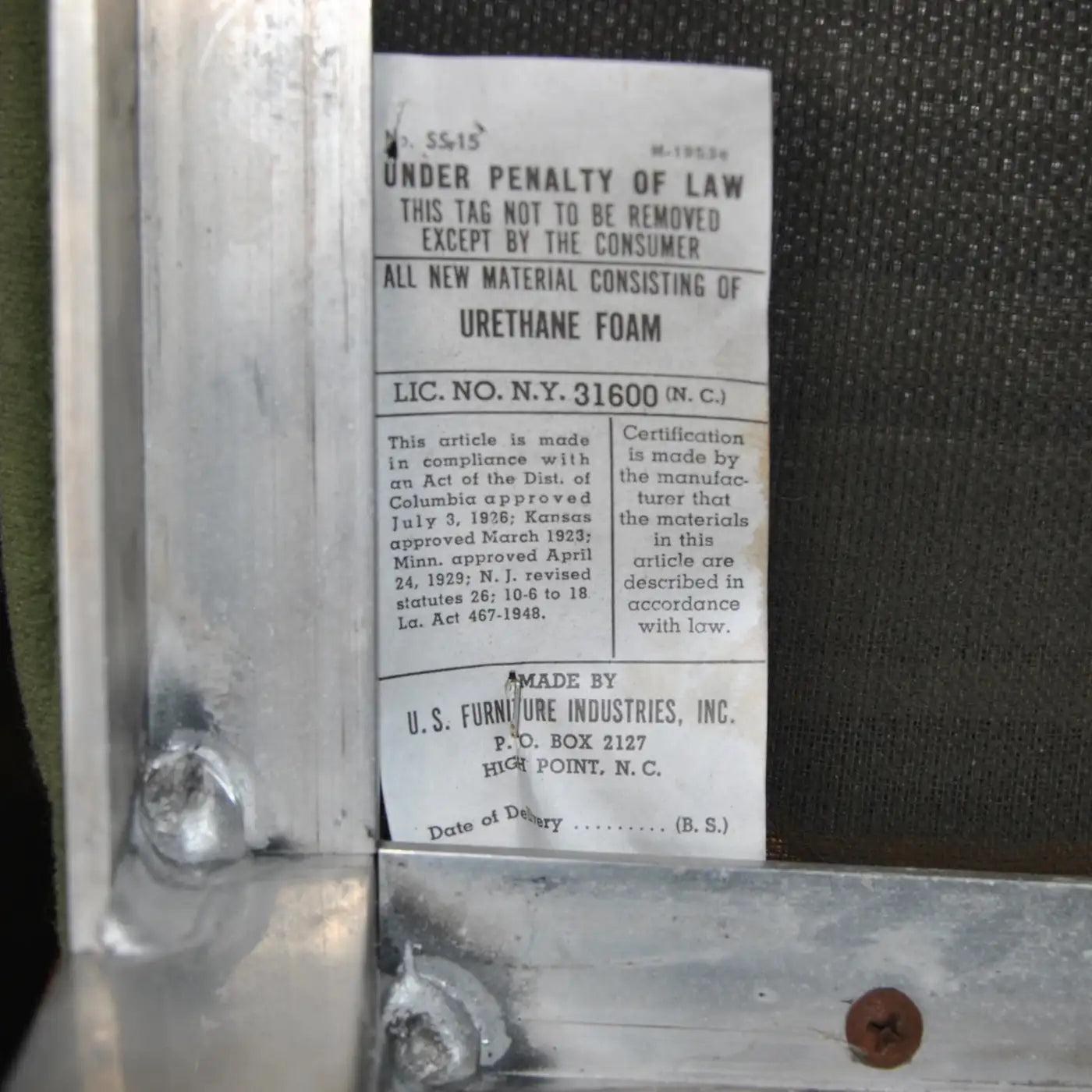 Mid-century tufted velvet dining chair green modern