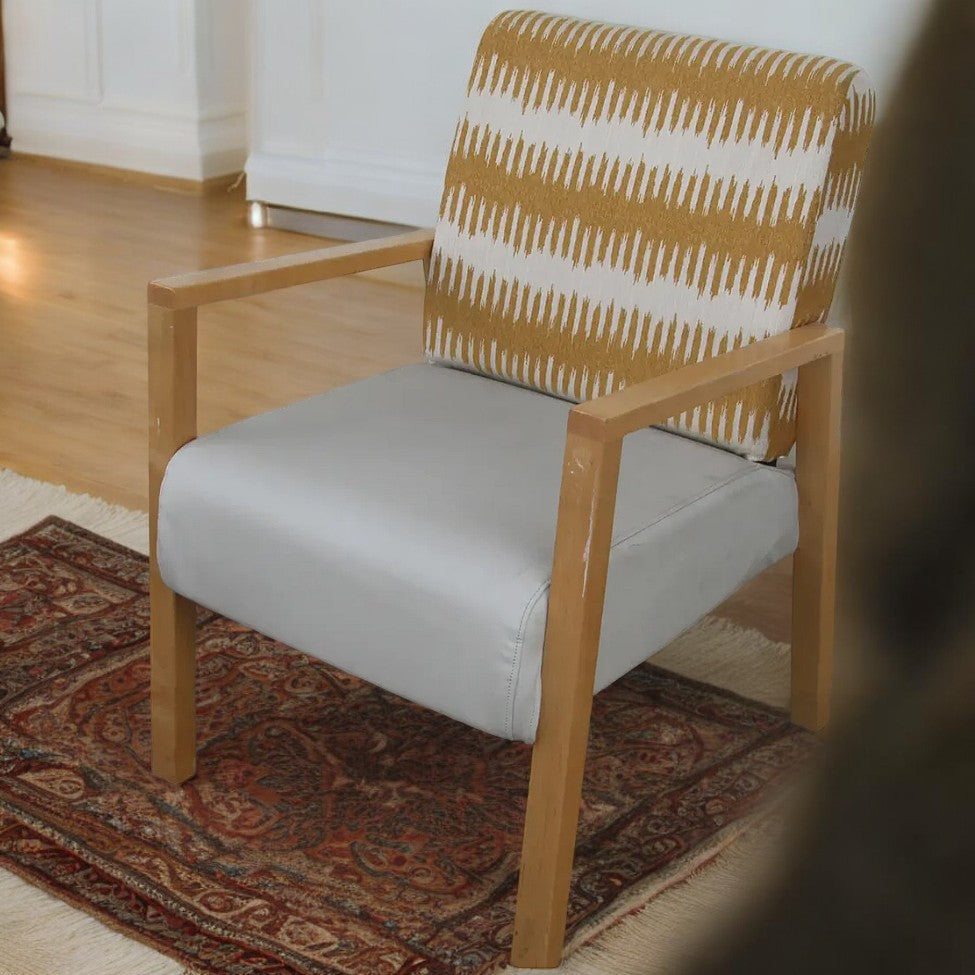 Vintage mid-century lounge chair in fabric