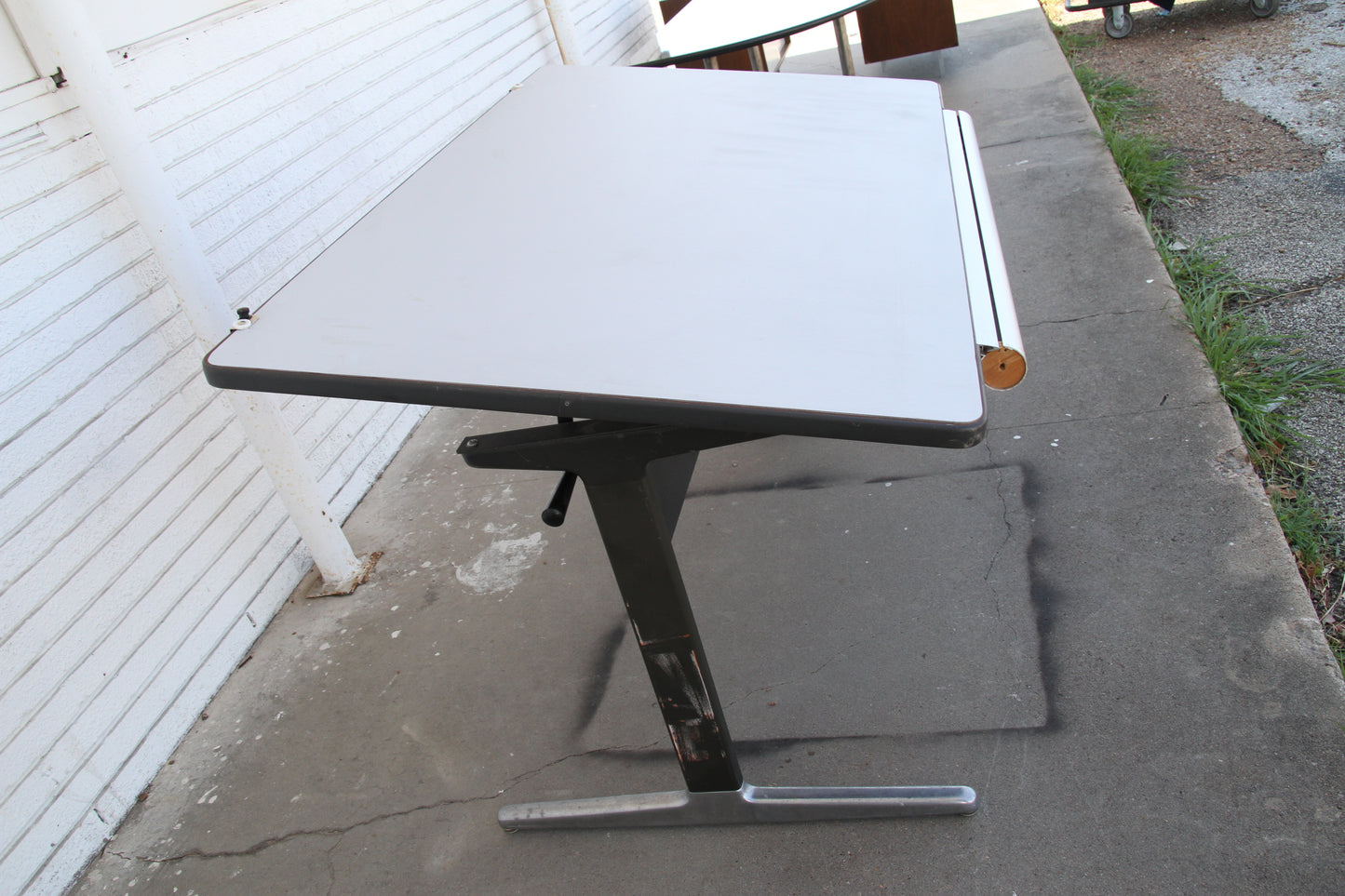 Artistic workstation table for office or studio