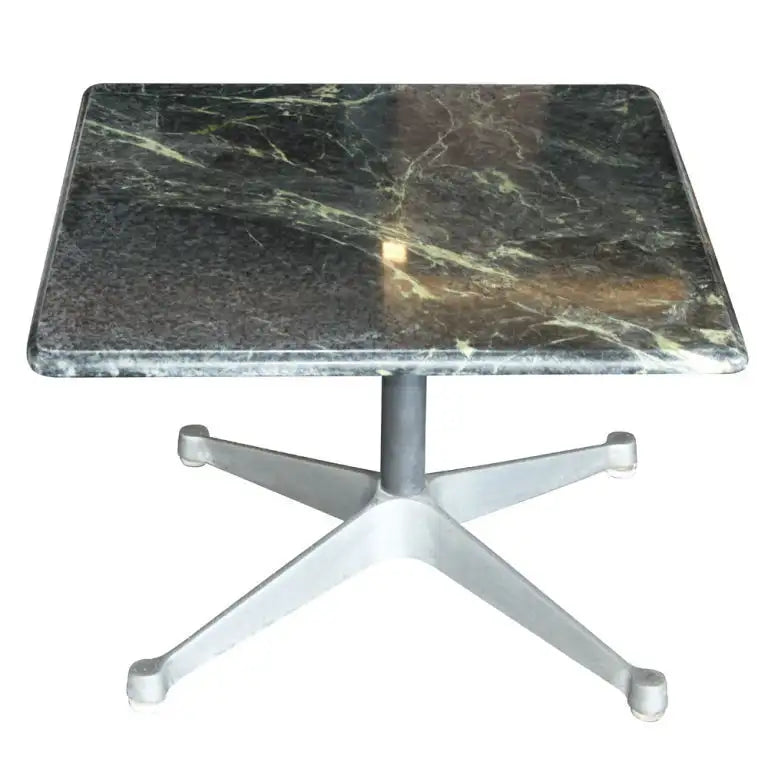 24″ Herman Miller Eames Aluminum Marble Coffee Table