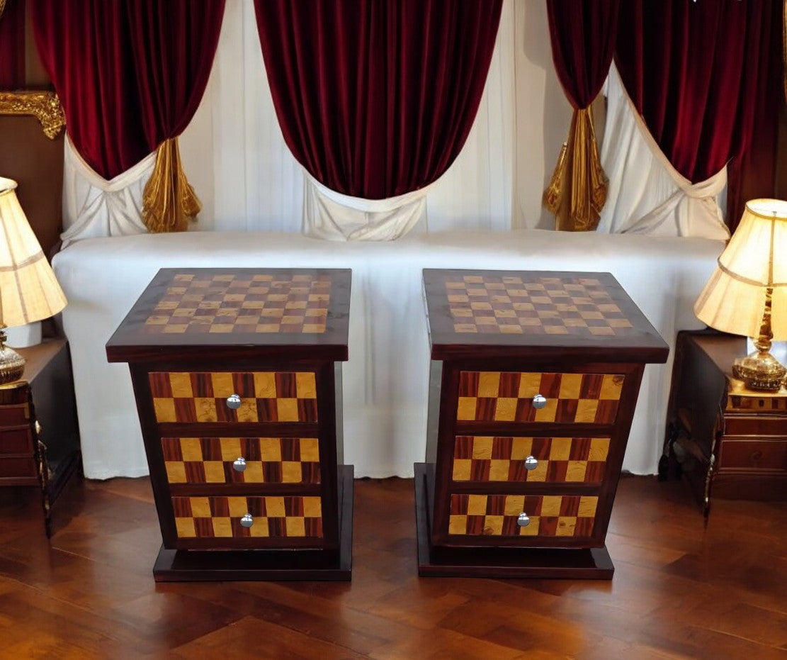 Pair of Art Deco style nightstands